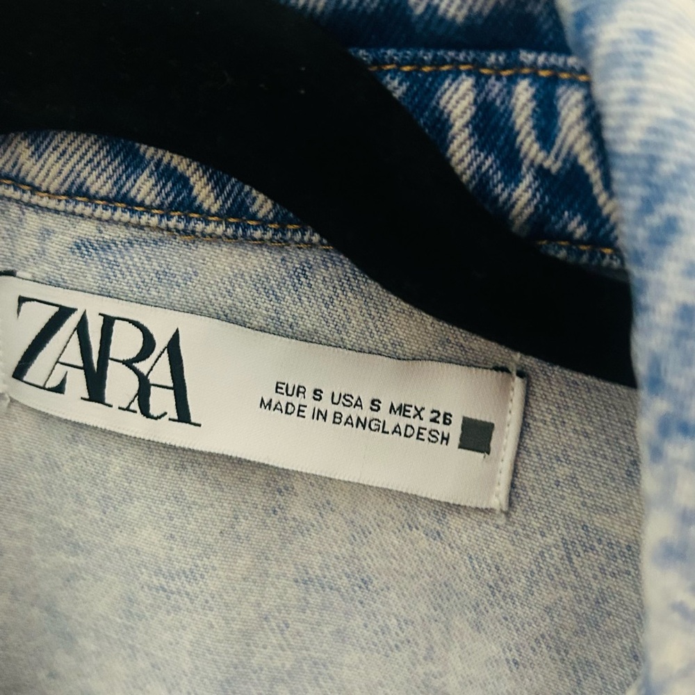 Zara Faded Blue Denim Jacket